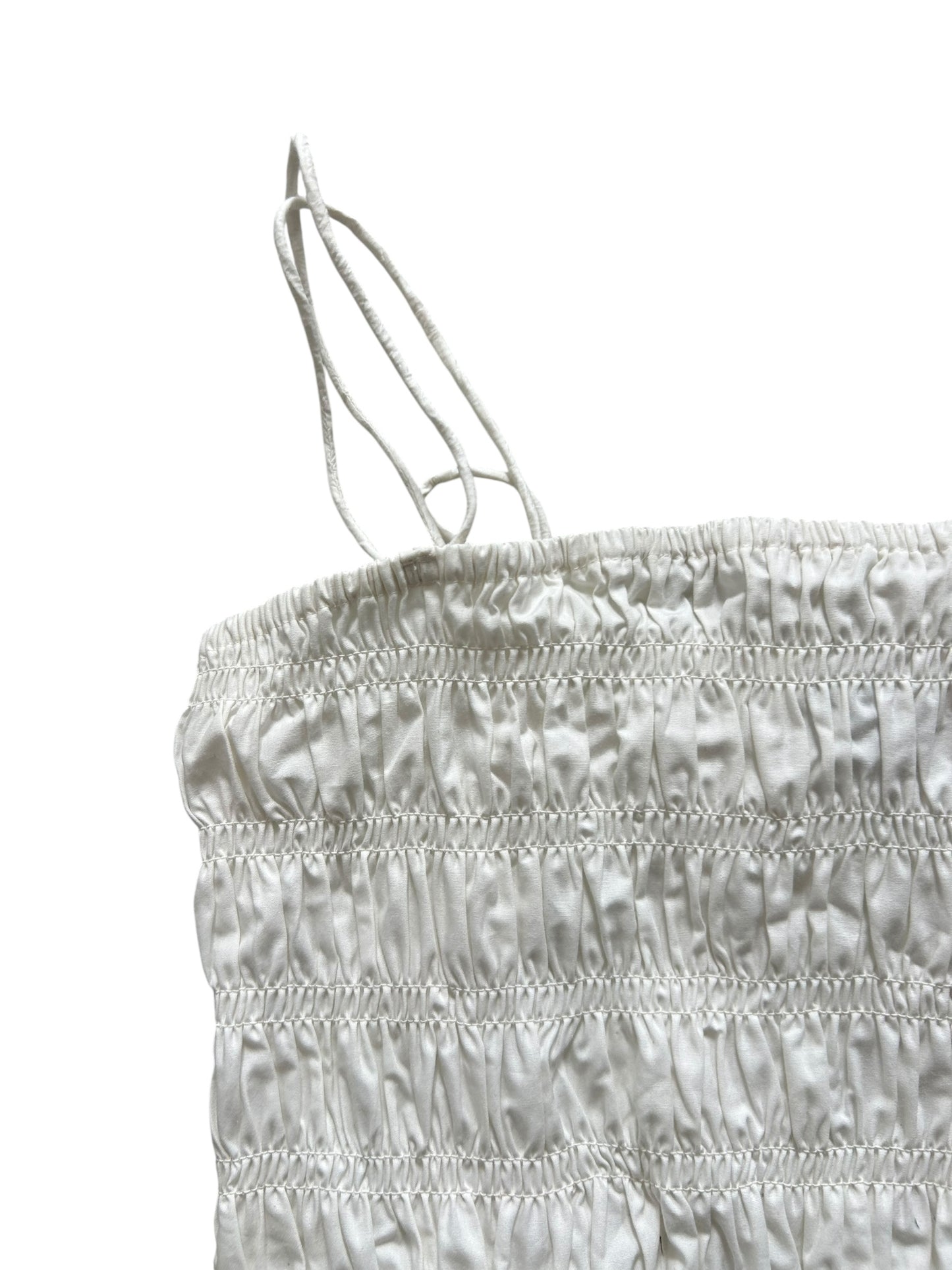 Ruched White Top