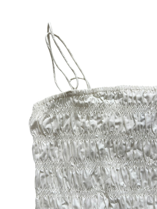 Ruched White Top