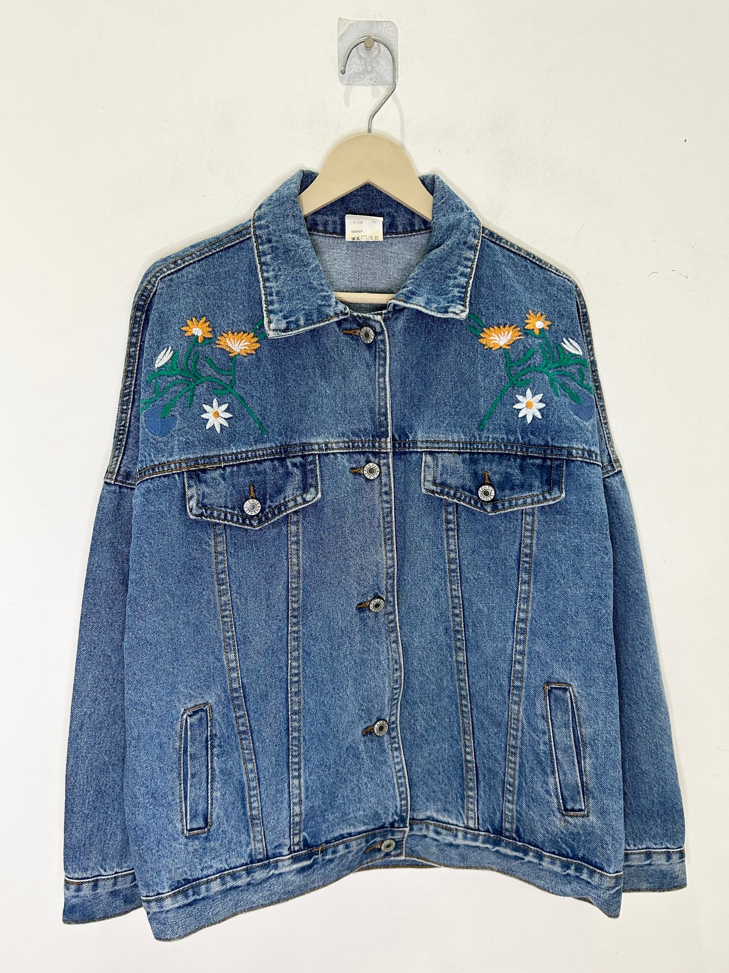 Floral Embroidered Denim Jacket