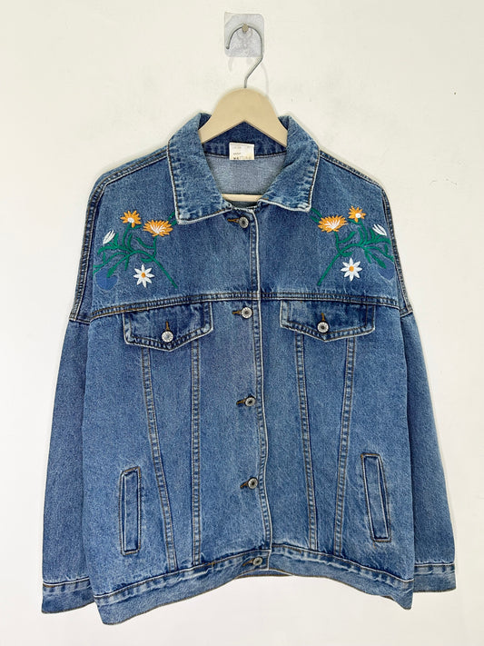 Floral Embroidered Denim Jacket