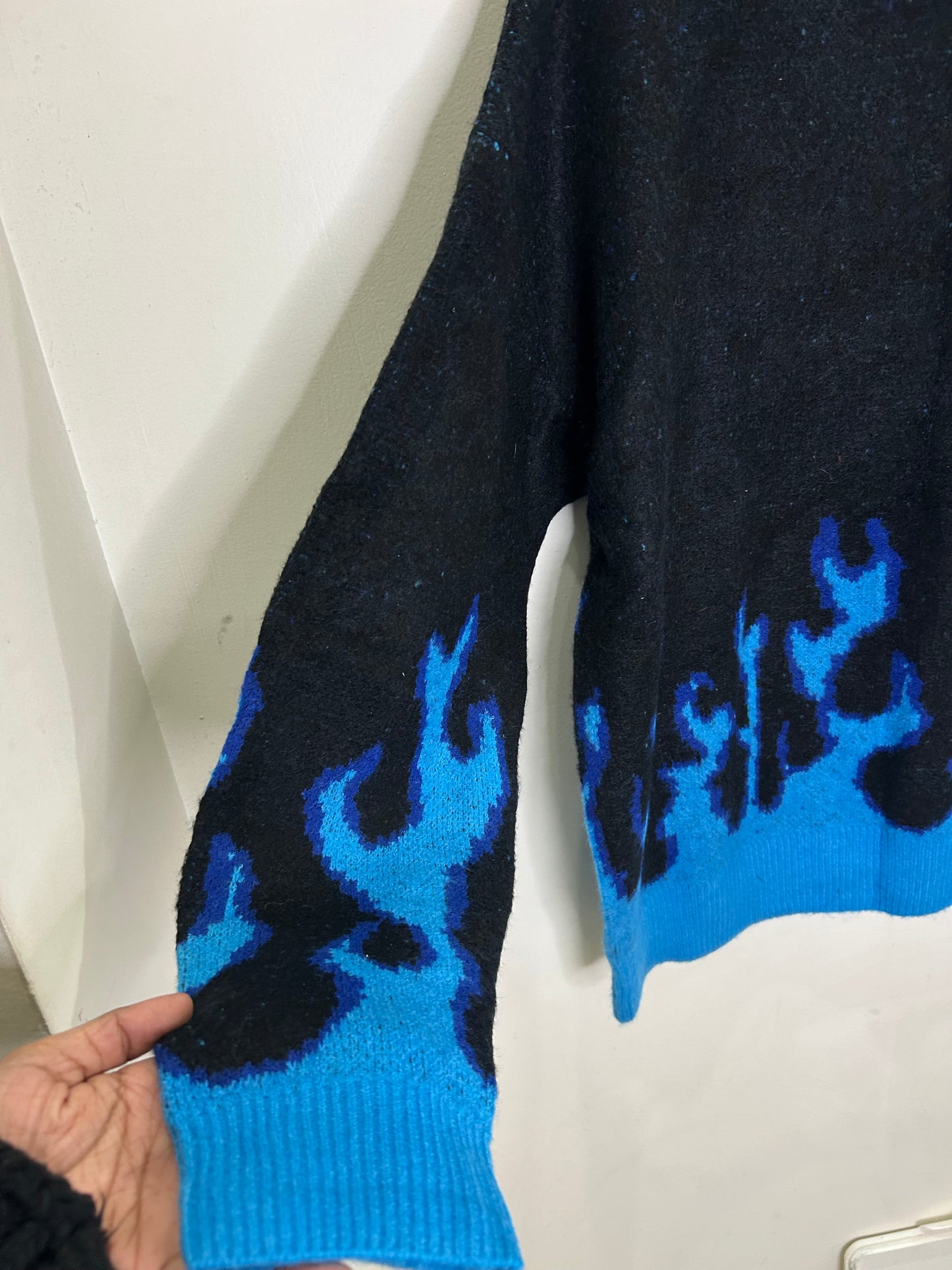 Blue Fire Sweater