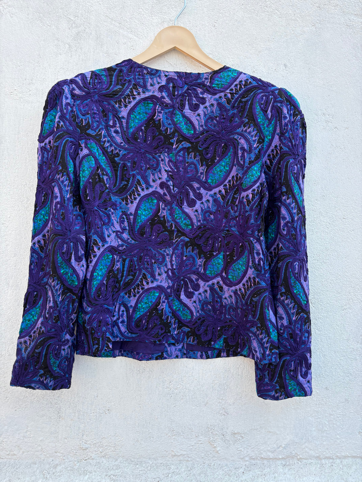 Blue Green Vintage Jacket: 34”