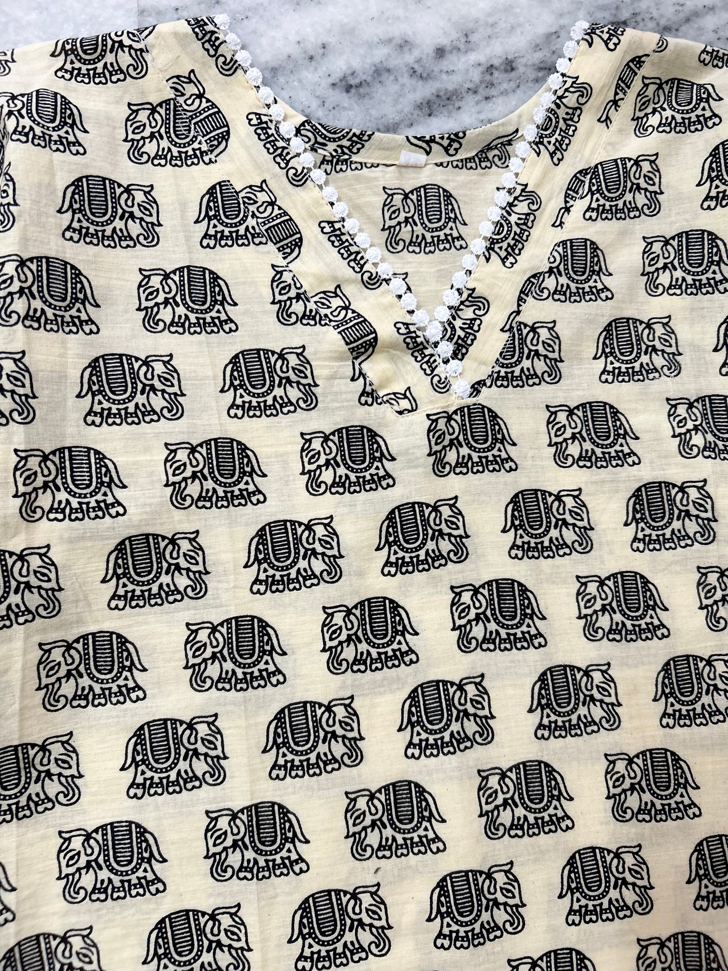 Elephant Cotton Kurti