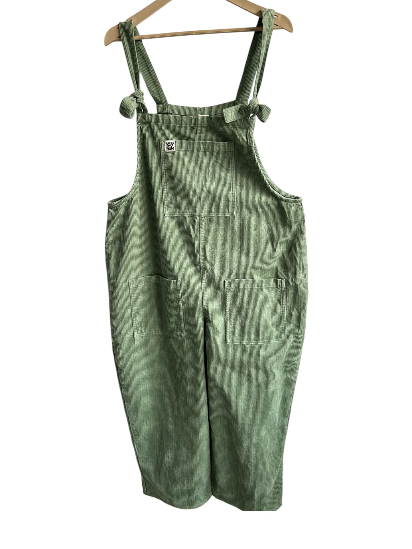 Lucy & Yak Green Corduroy Dungarees
