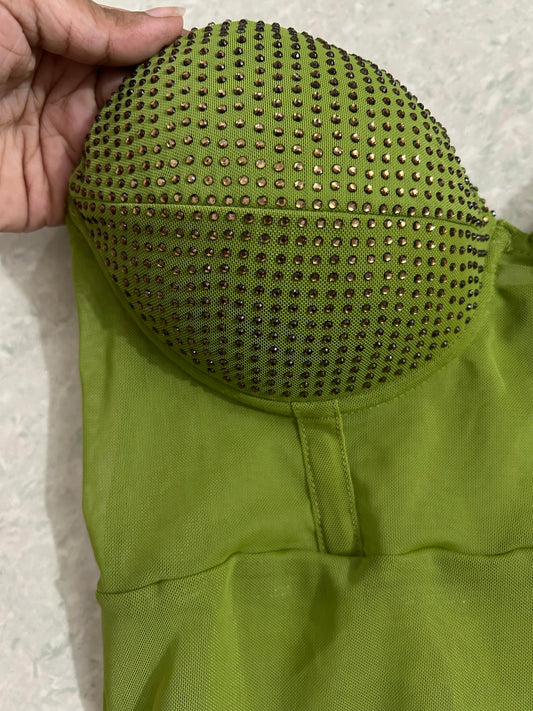 ASOS Green Studded Bodysuit