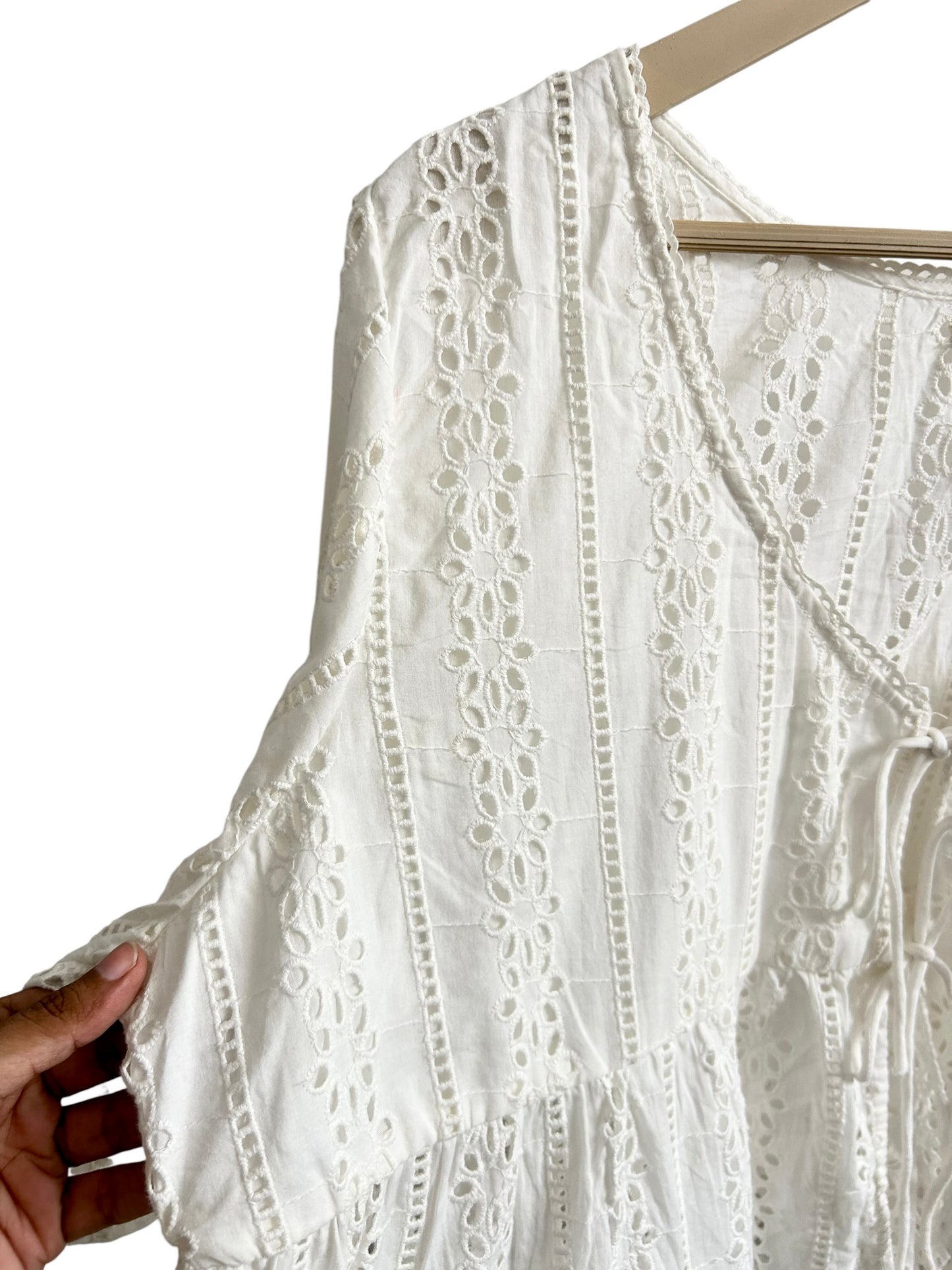 Schiffli Knot Top