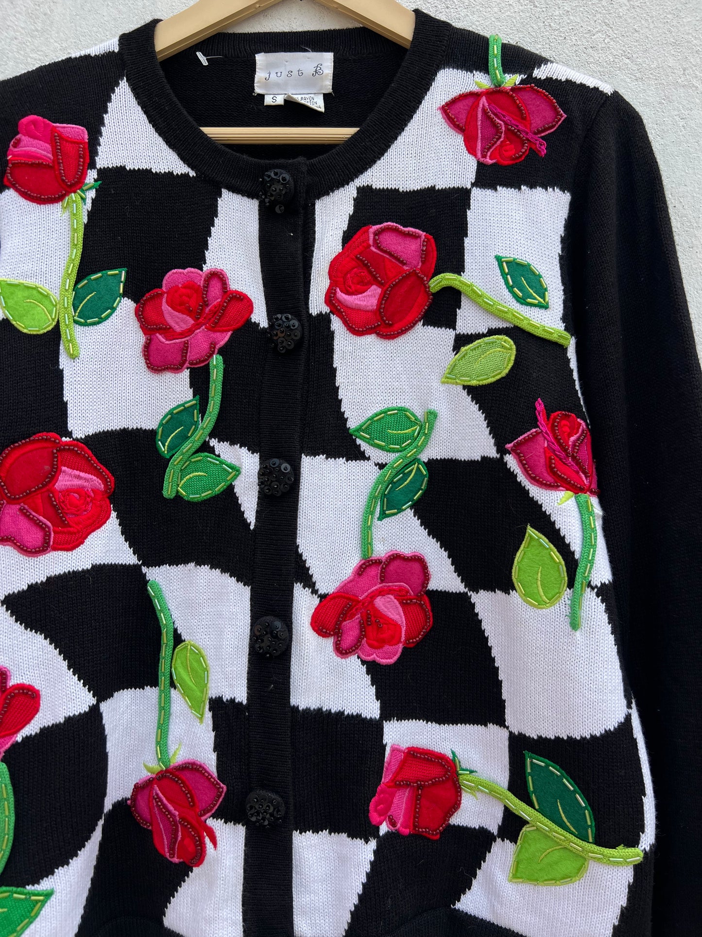 Rose Beaded Sweater