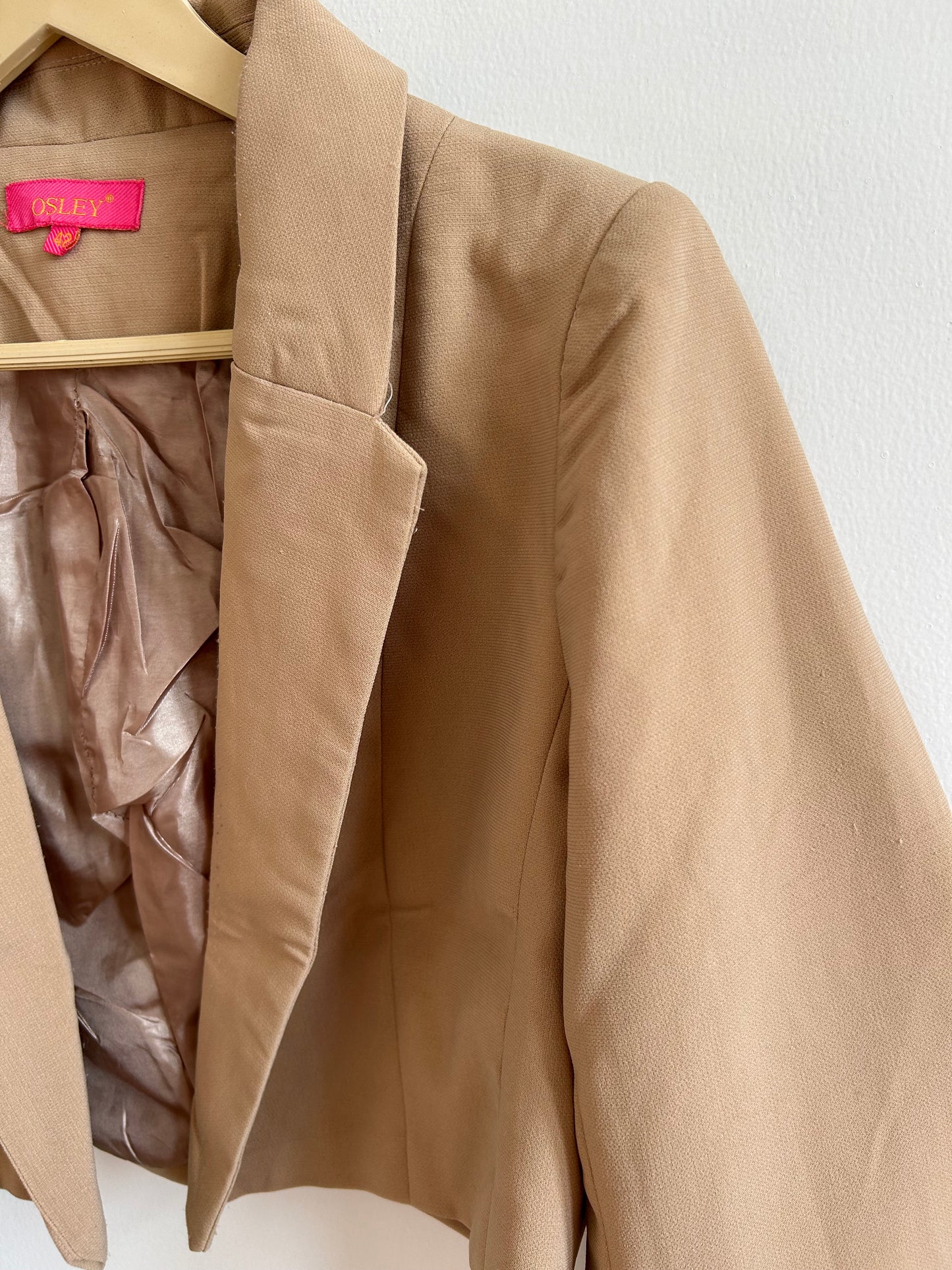 Embellished Beige Blazer