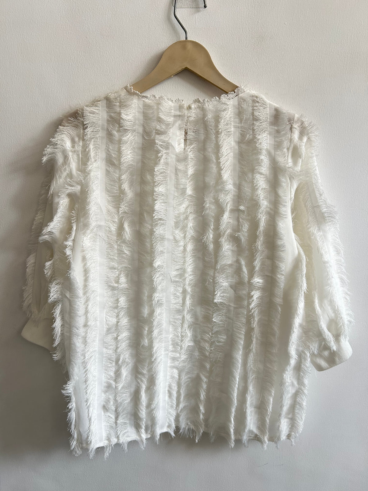 White Fringe Top: 38”