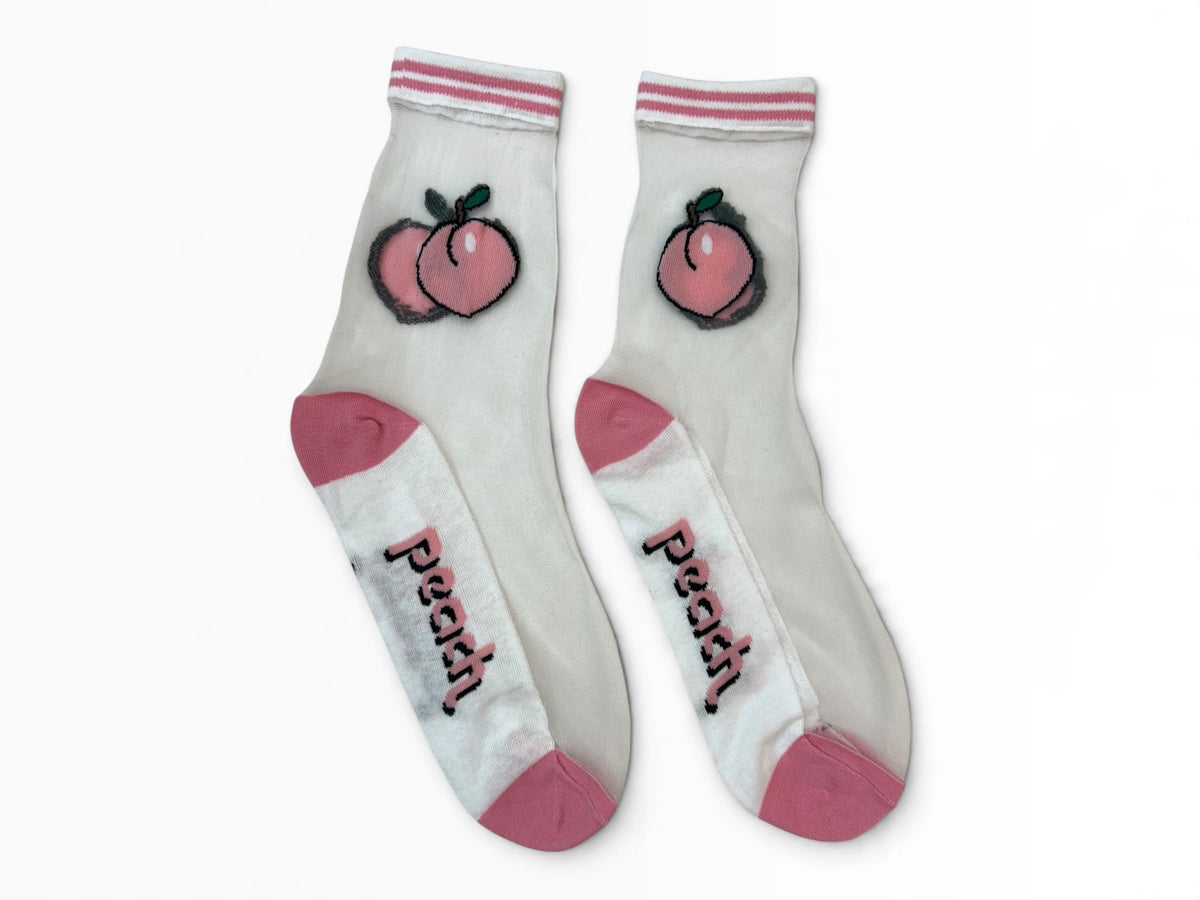 Mesh Peach Socks