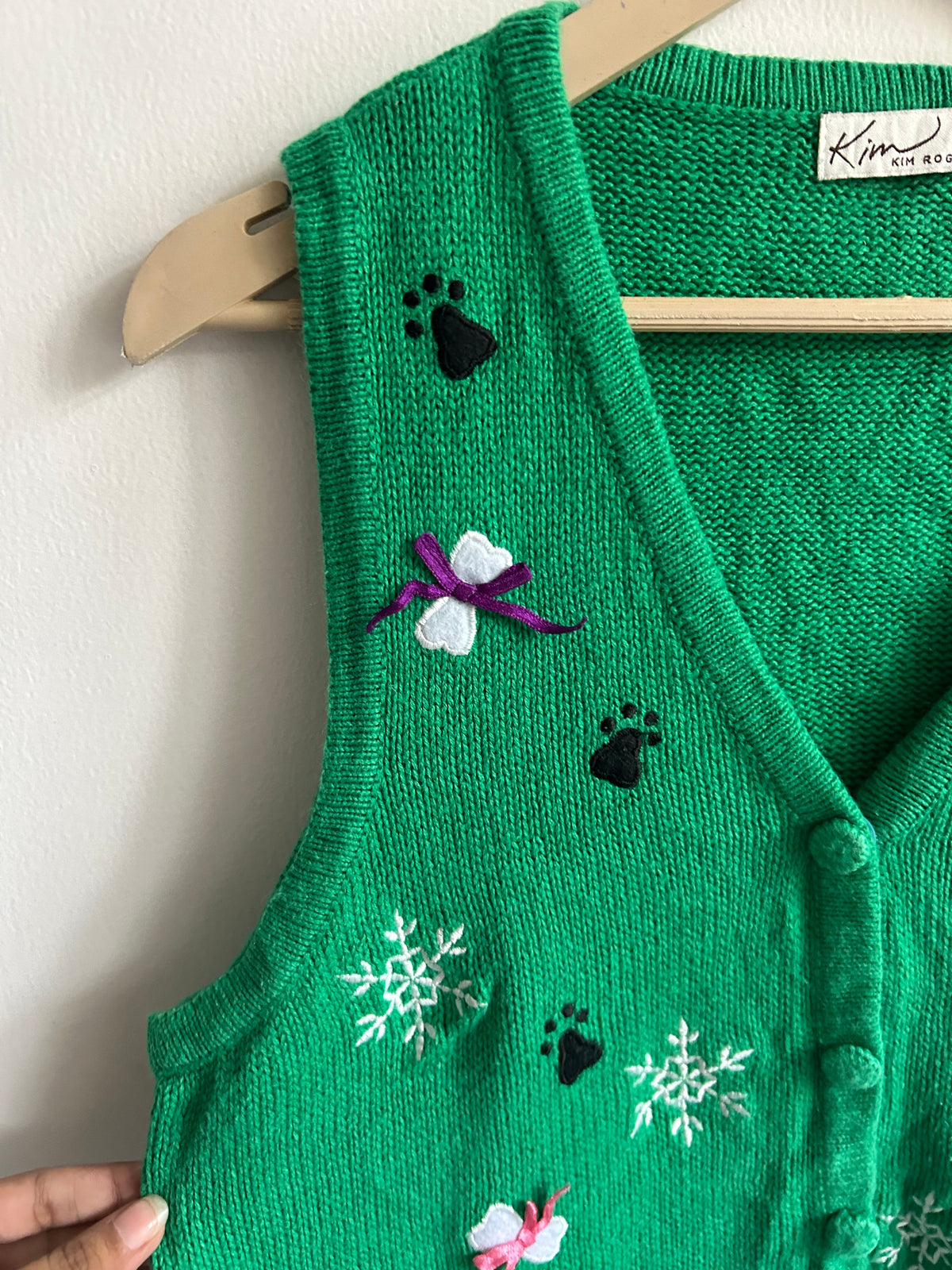 Christmas Dogs Knit Vest