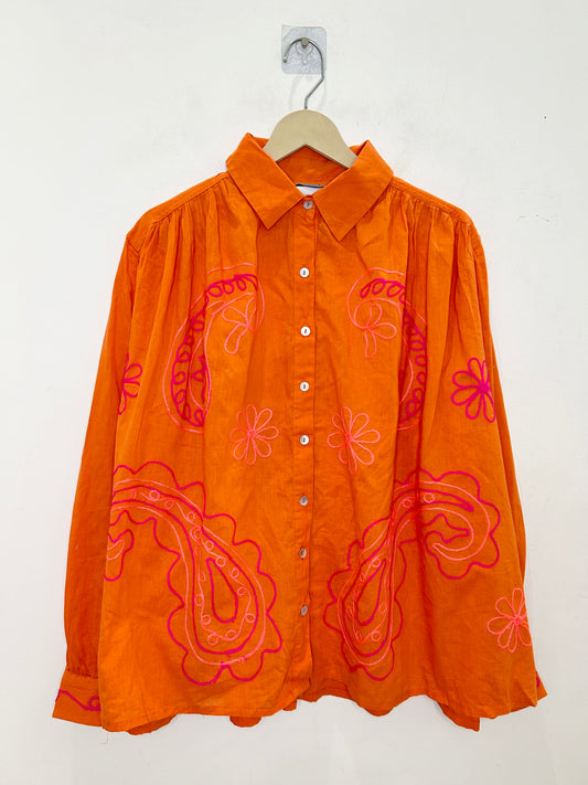 Embroidered Threadwork Shirt