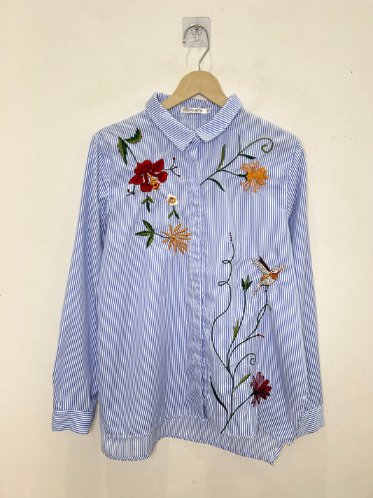 Striped Floral Shirt