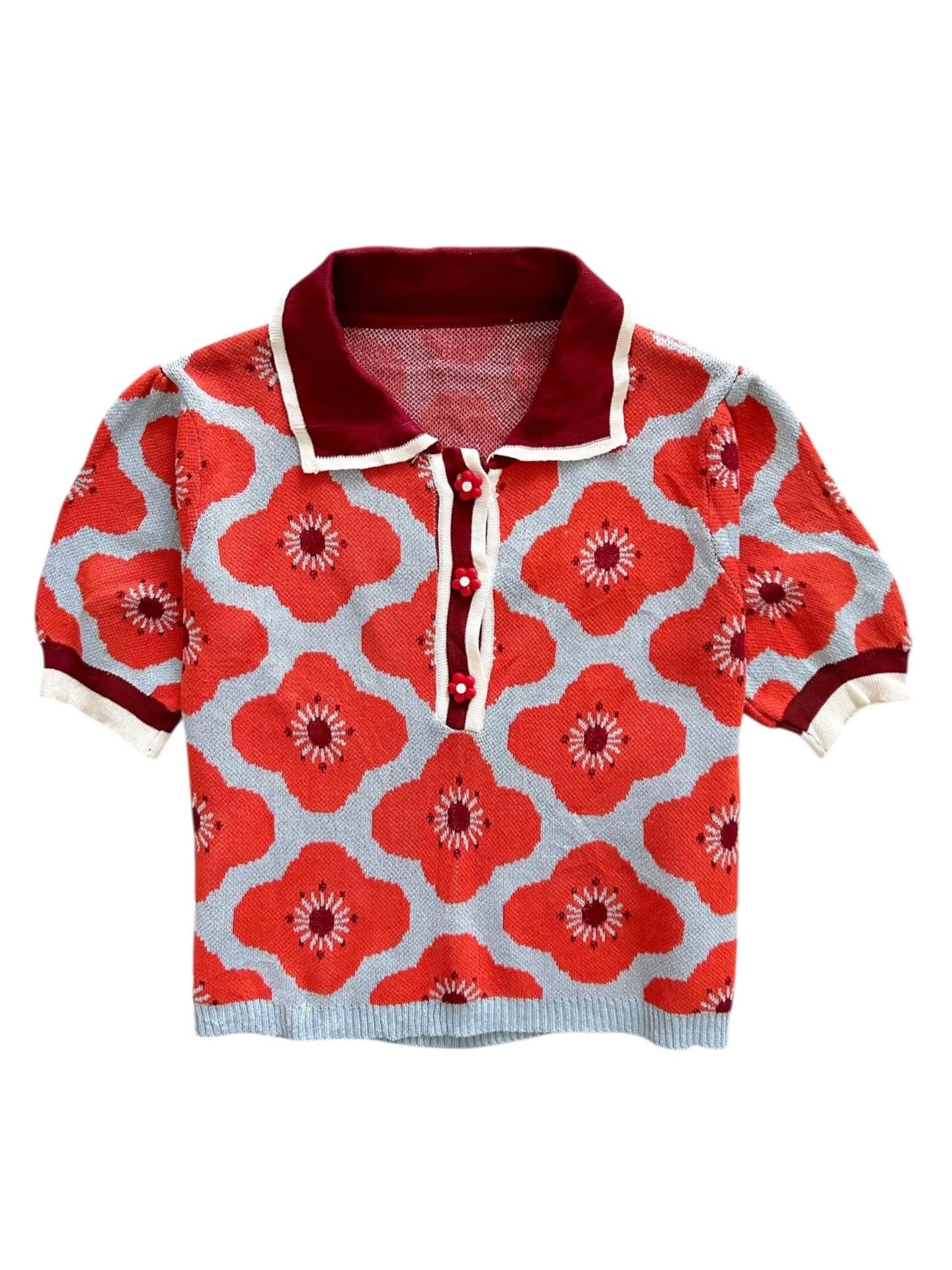 Floral Orange Top
