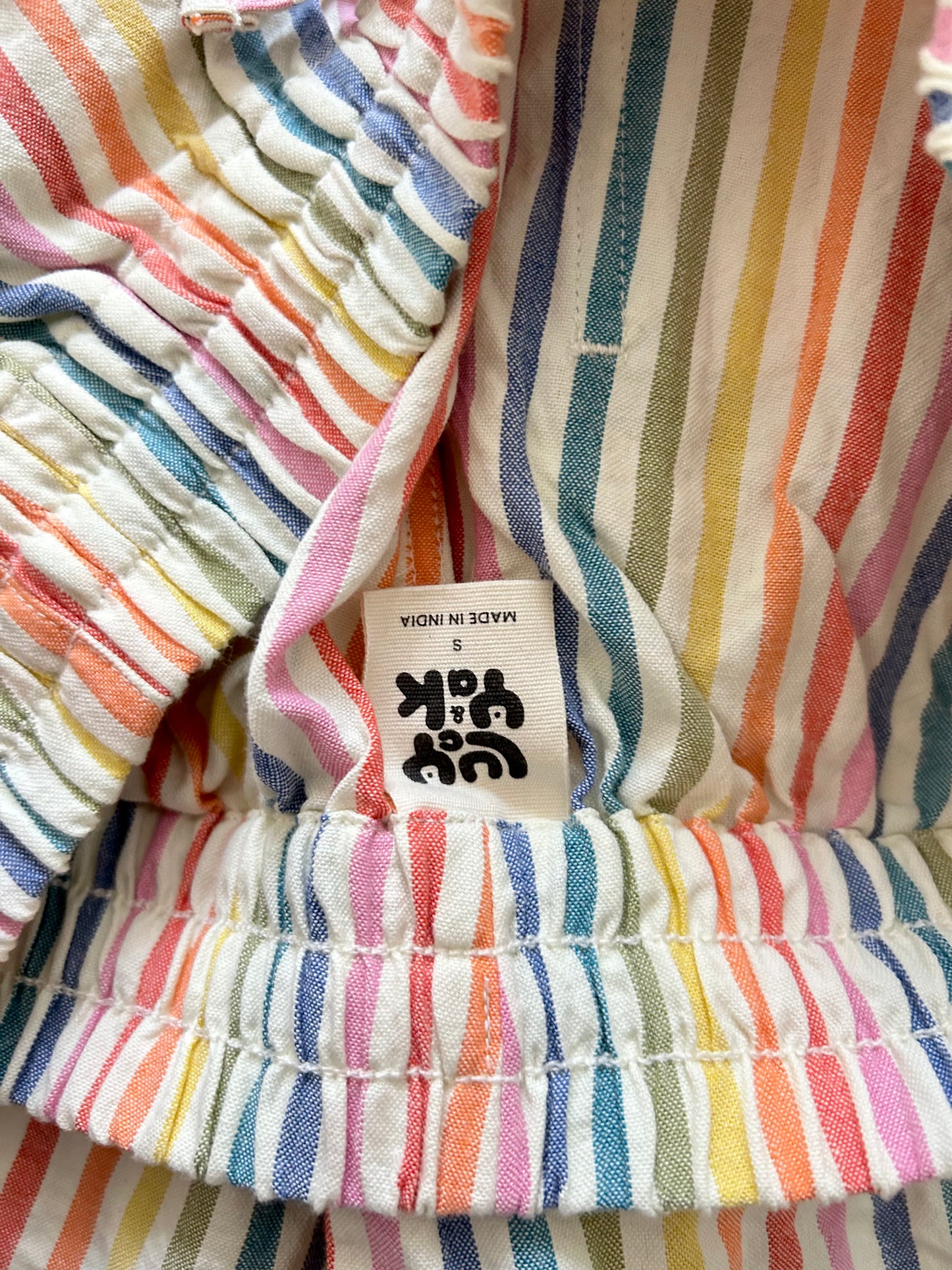 LUCY & YAK Rainbow Stripes Shorts