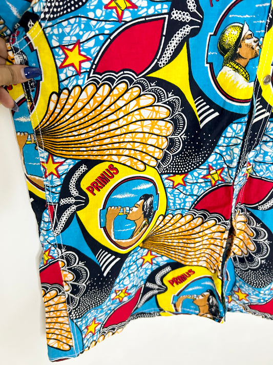Shell Printed Shirt: Chest-46”