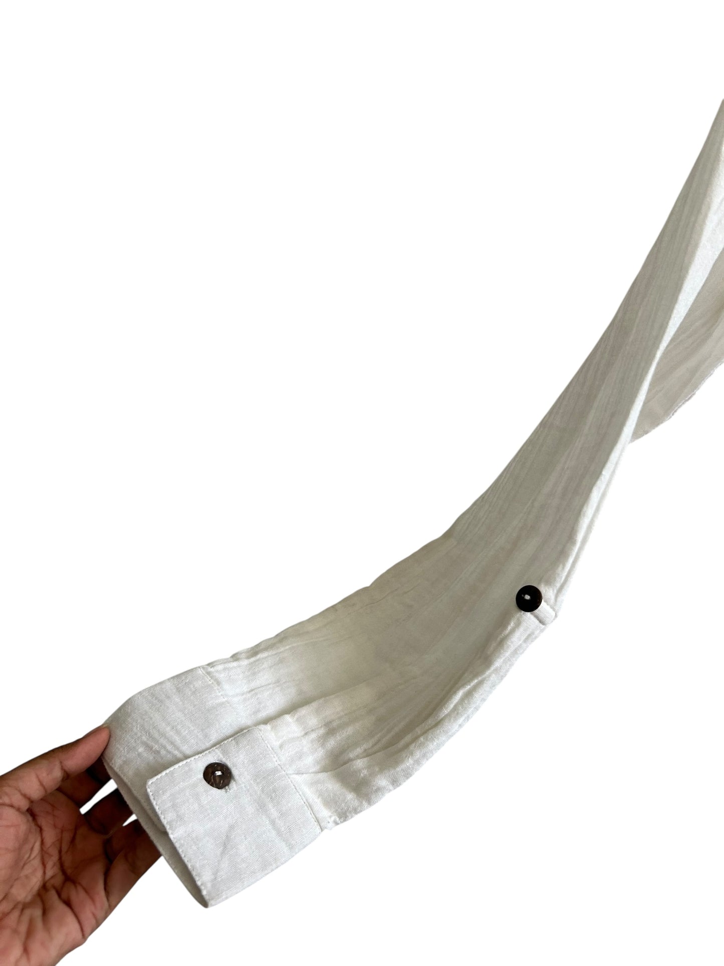 White Shirt with Sun Embroidered