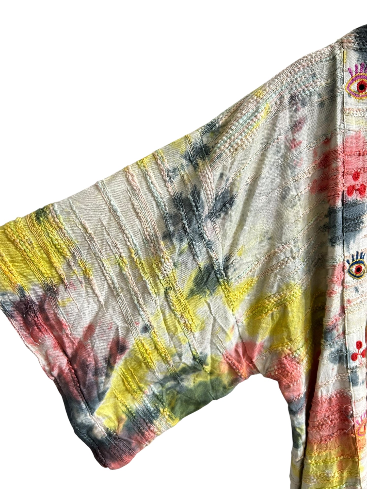 Evil Eye Cotton Tie Dye Shrug