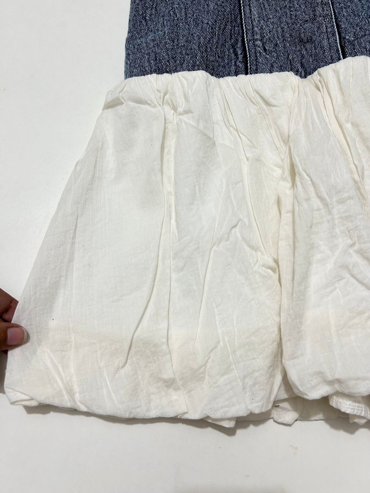 Denim Cotton Romper Dress