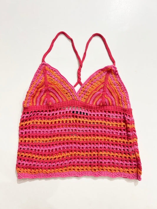 Halter neck Crochet Top: Bust-36” TO 40”