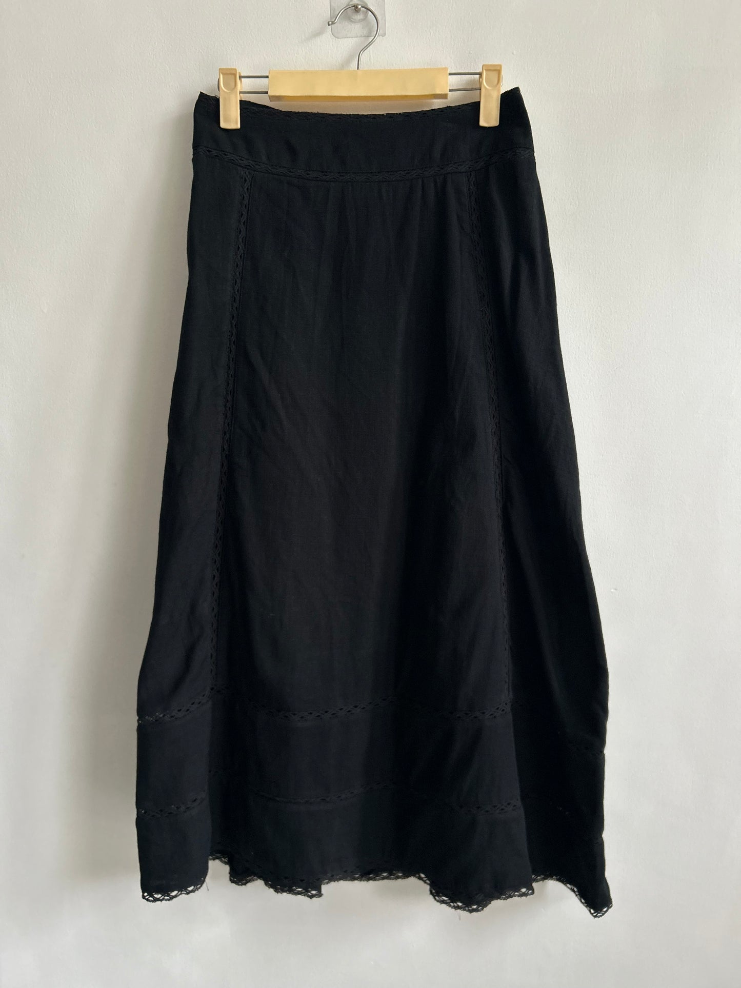 Cotton Black Skirt