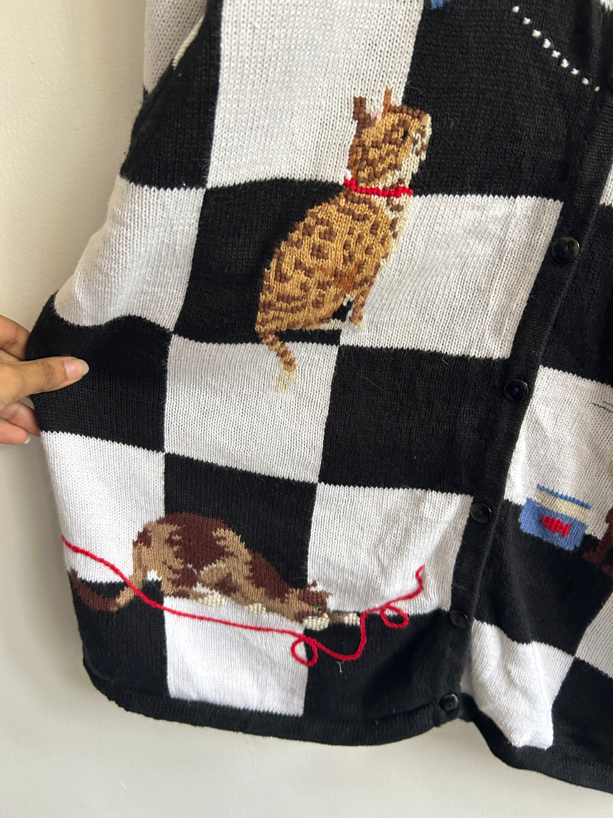 Cat T Shirt Sweater Vest