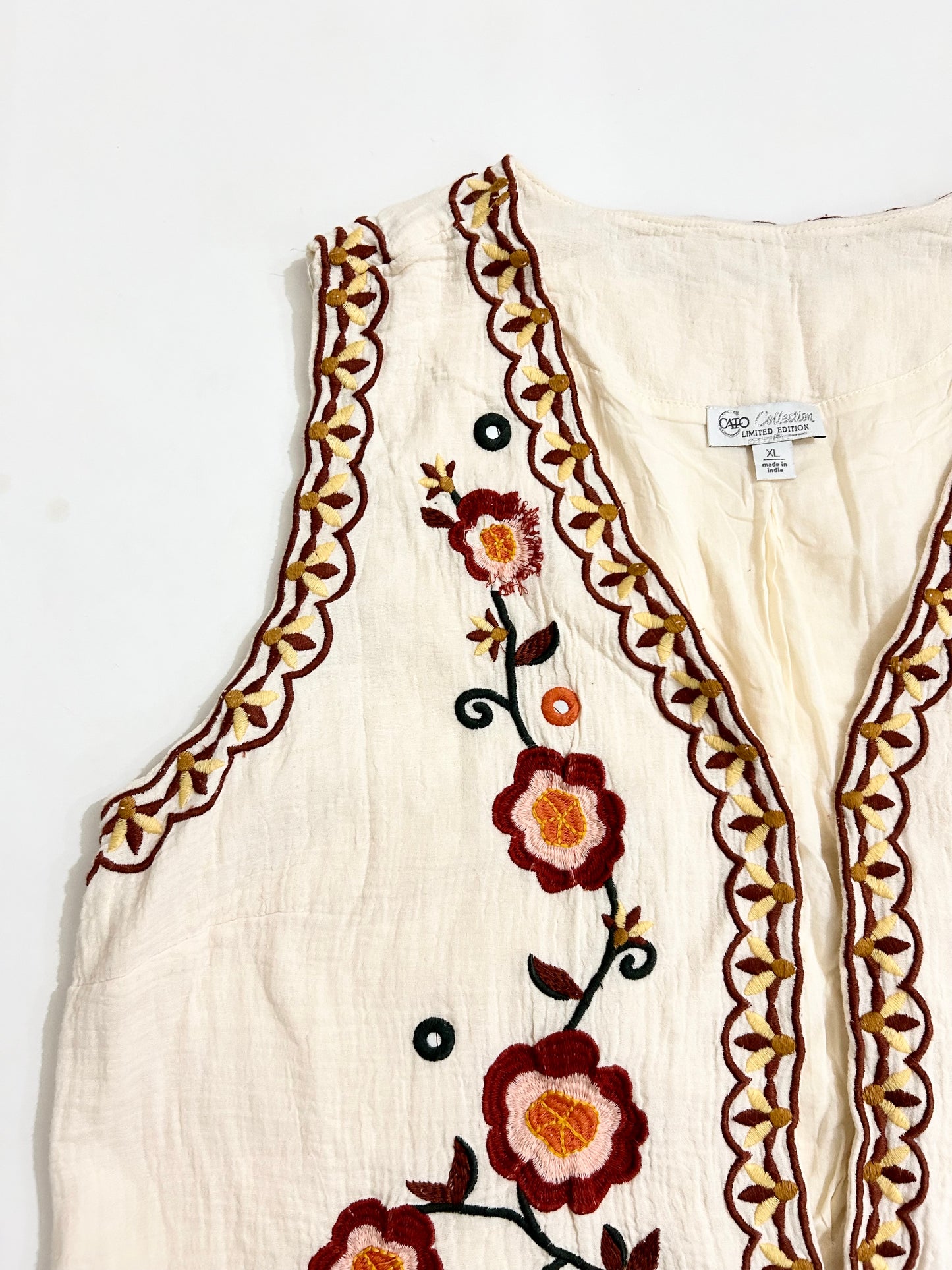 Embroidered Vest