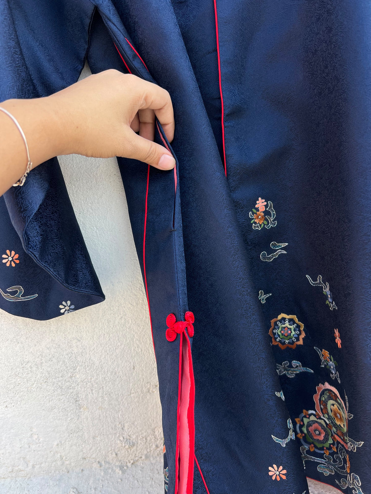 Blue Vintage Jacket: 44”