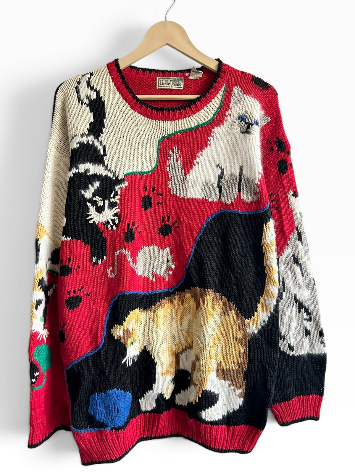 Vintage Cat Knit Sweater