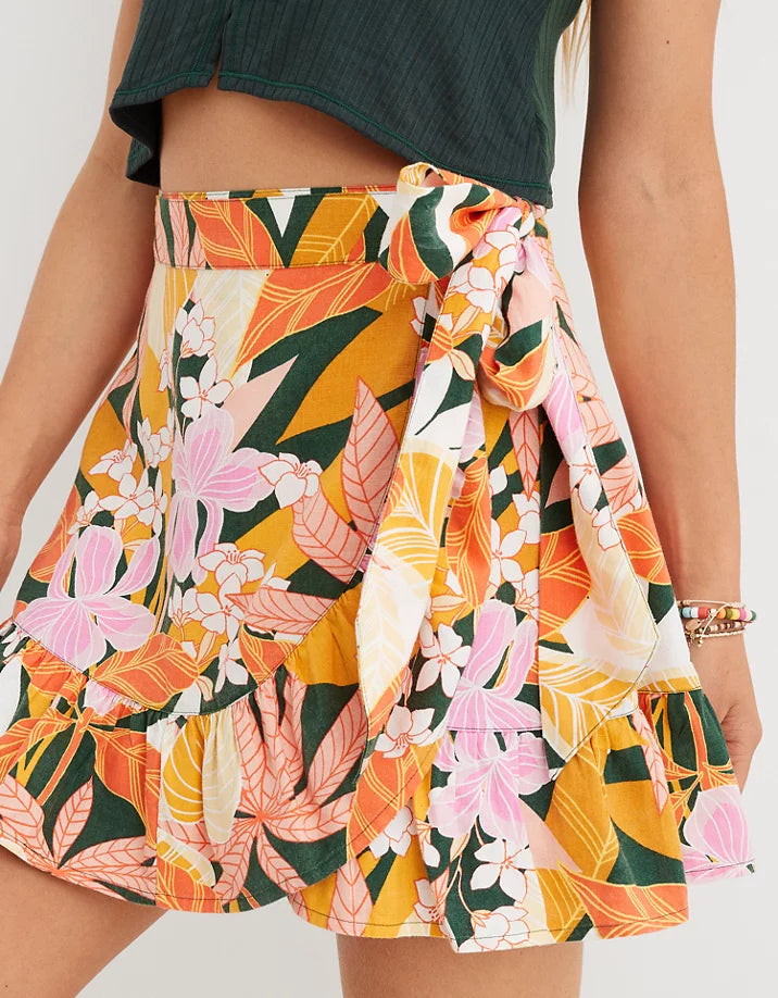 Aerie Wrap Mini Skirt