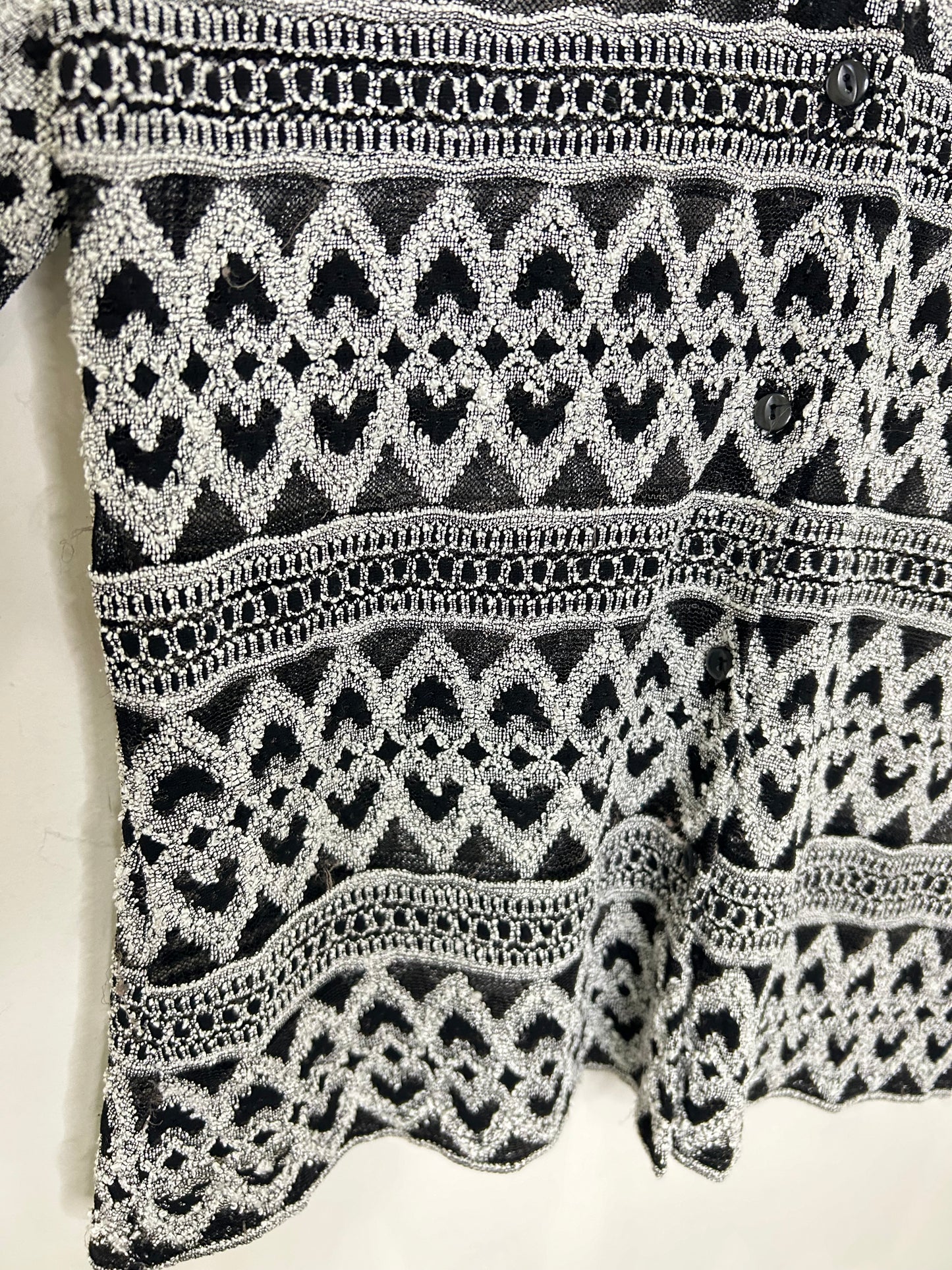 Crochet B&W Shirt