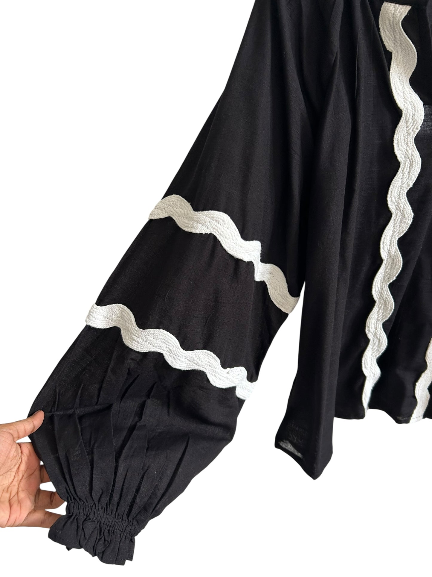 Boohoo Black Cotton Top