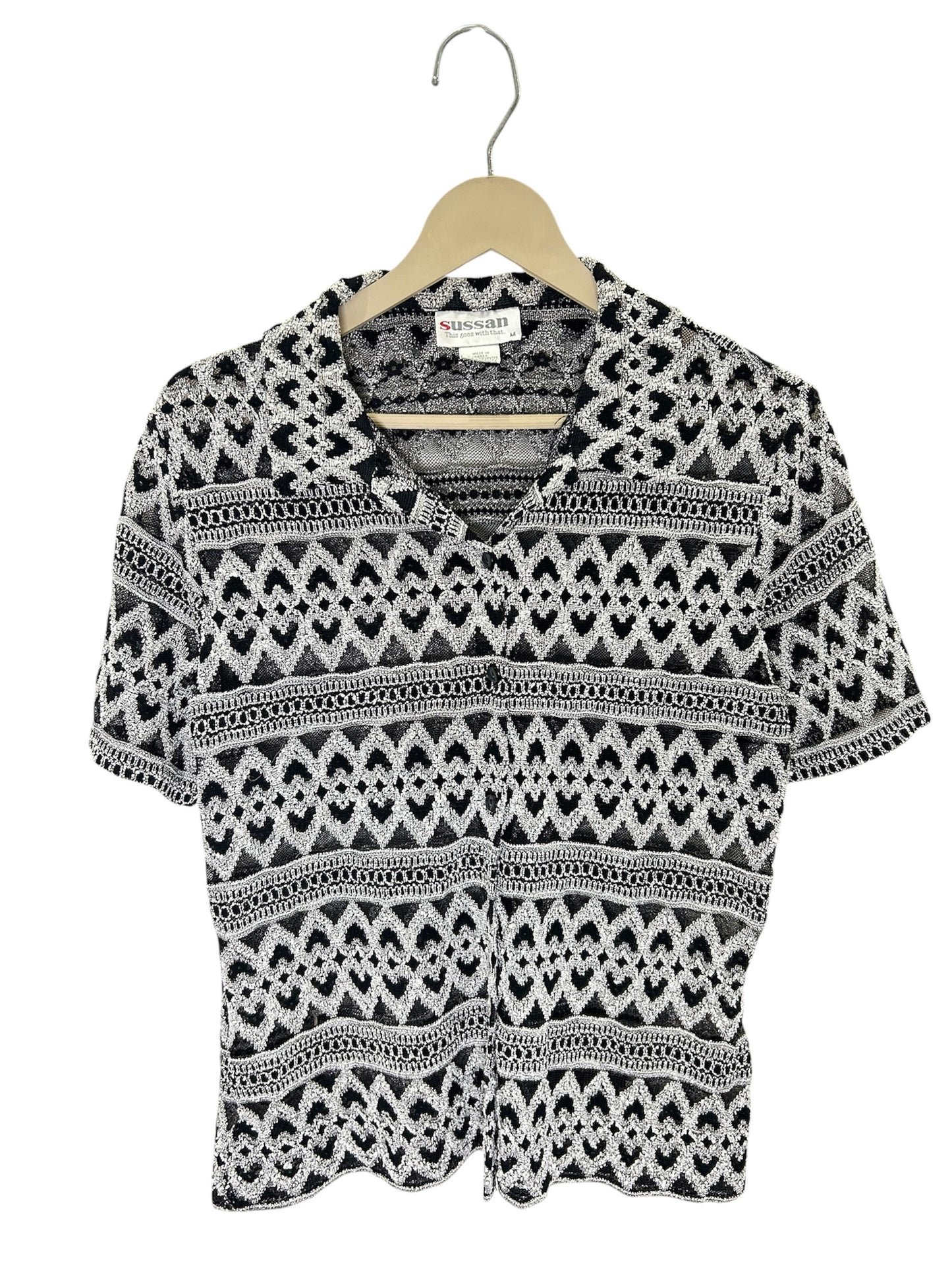 Crochet B&W Shirt