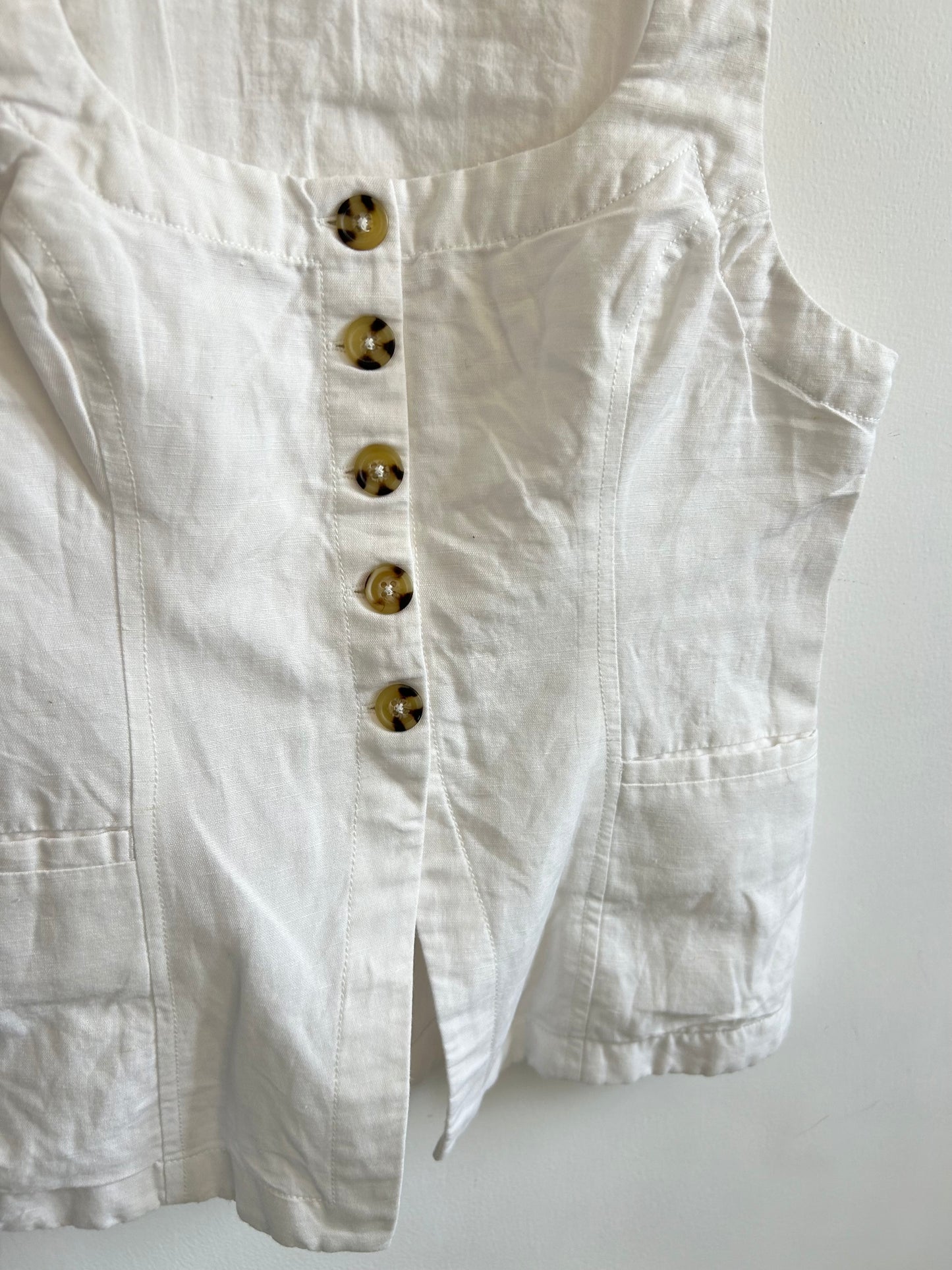 White Cotton Vest