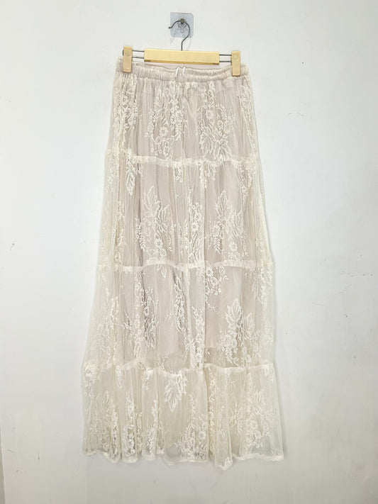 White Lace Skirt