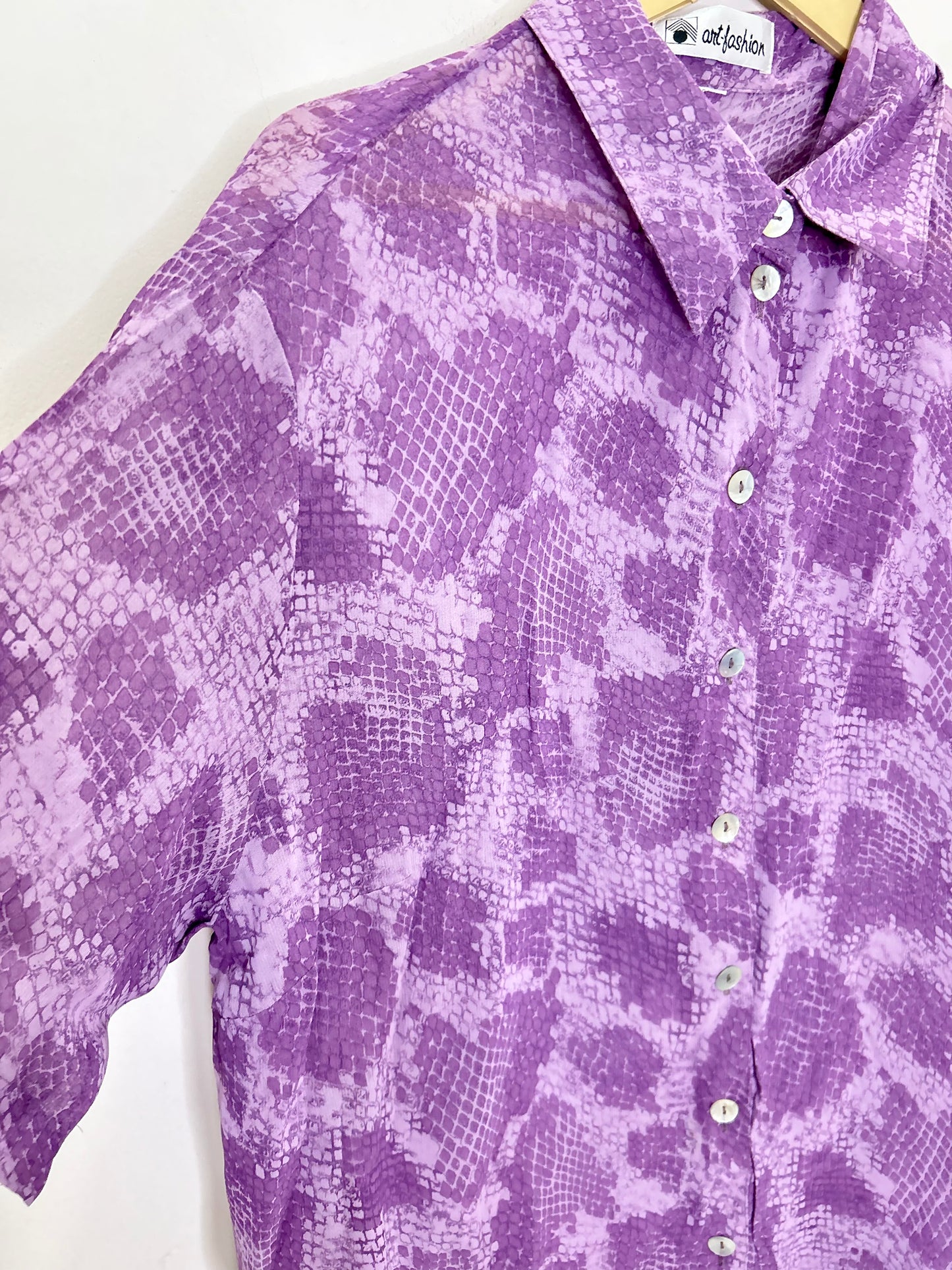 Purple Snake print Shirt
