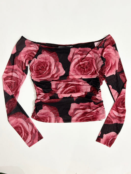 Noir Bloom Top