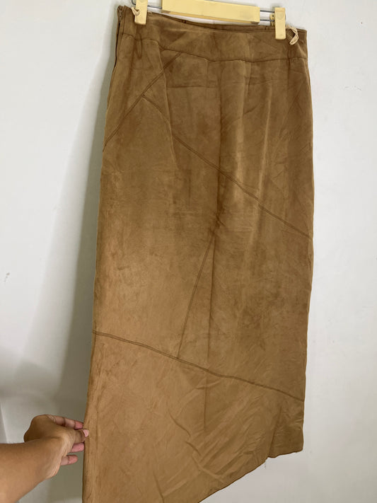 Brown Suede Skirt