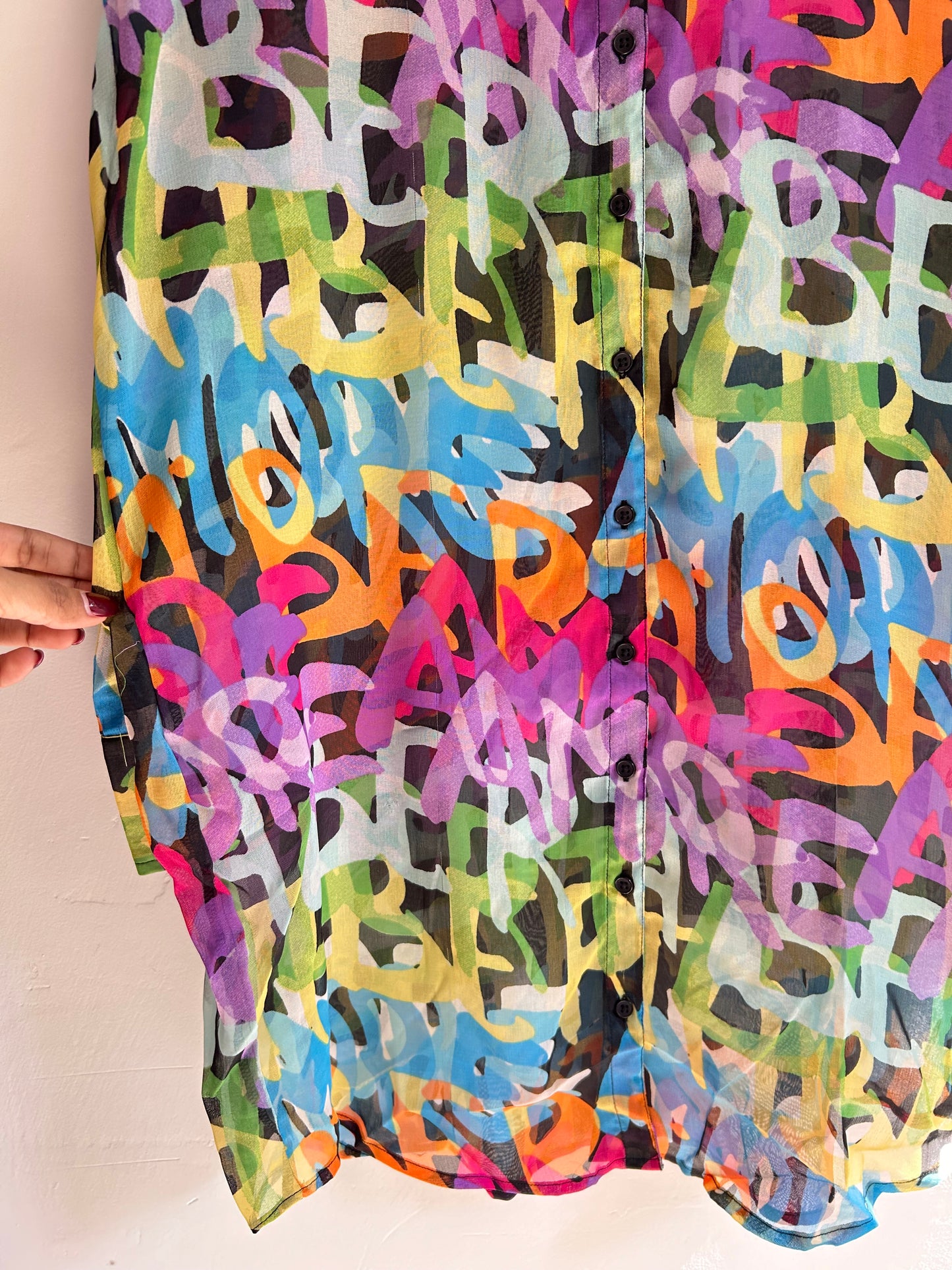 Letter Print Shirt 50”