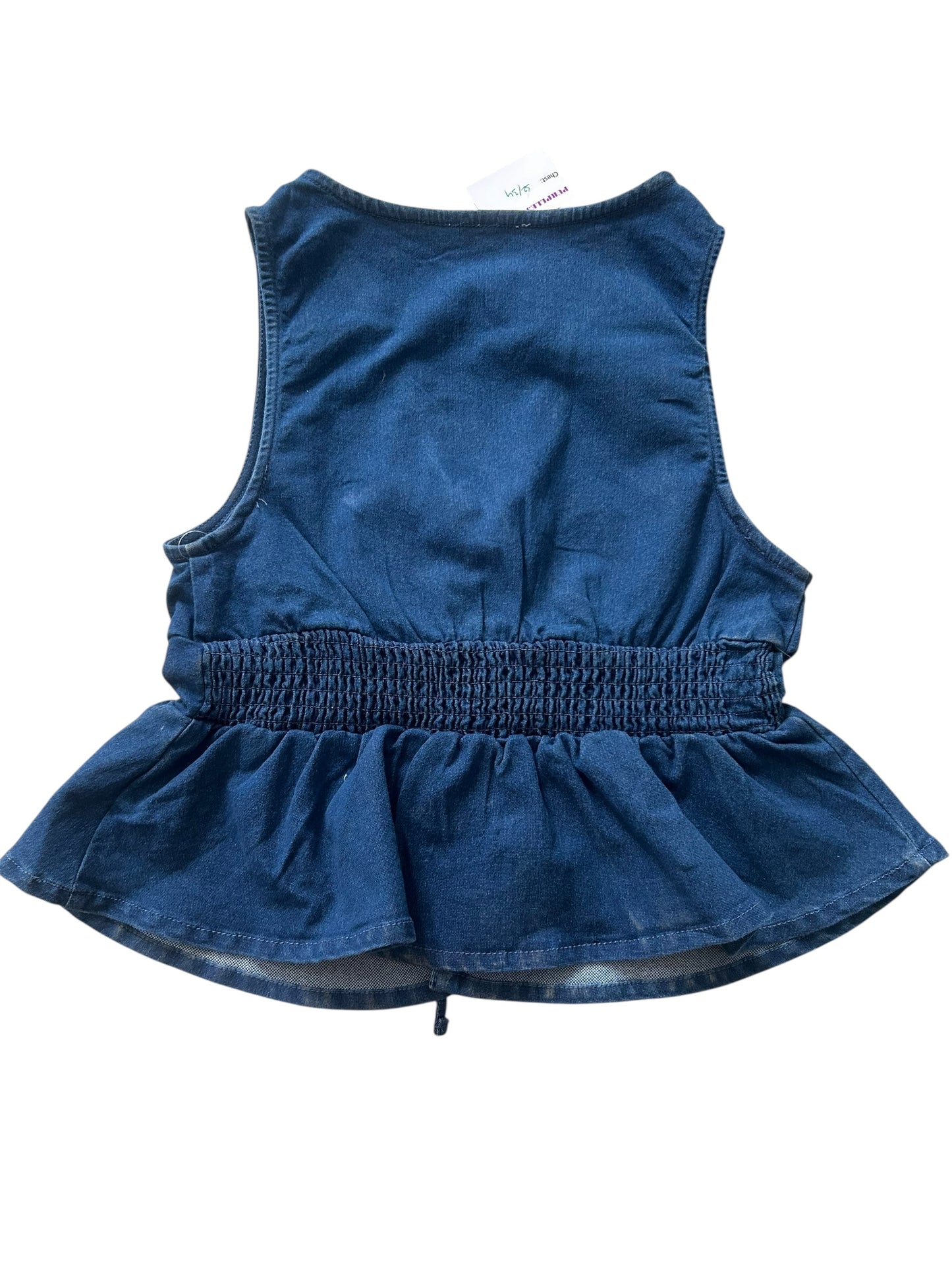 Denim Knot Top:34”