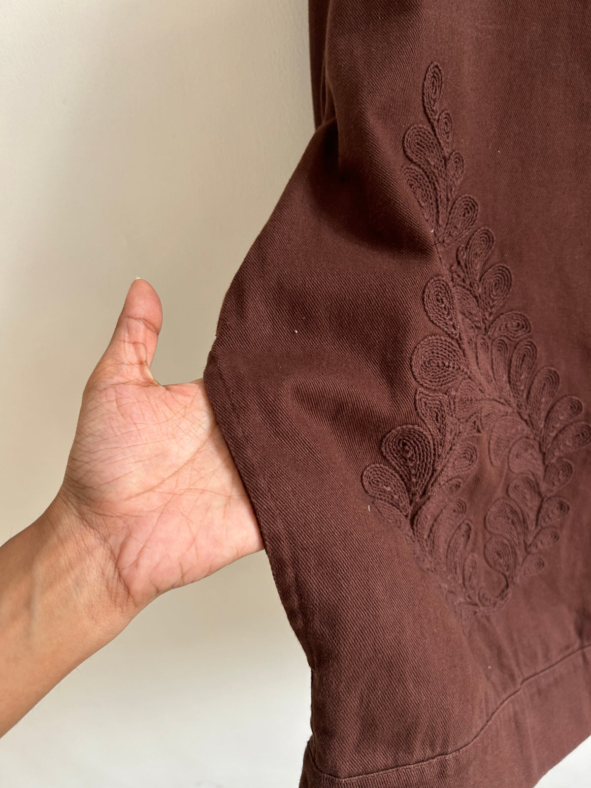 Brown Cotton Jacket: 50”