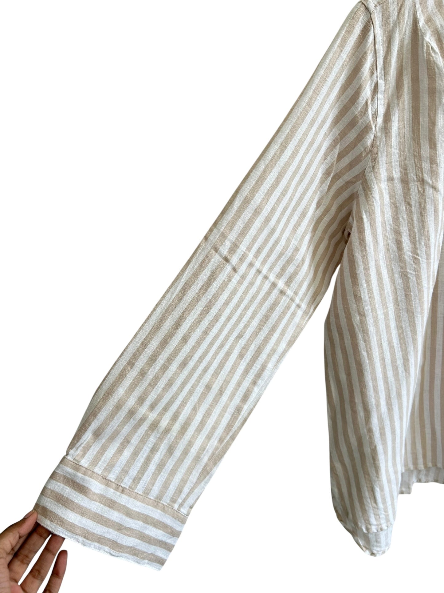 Beige Striped Shirt