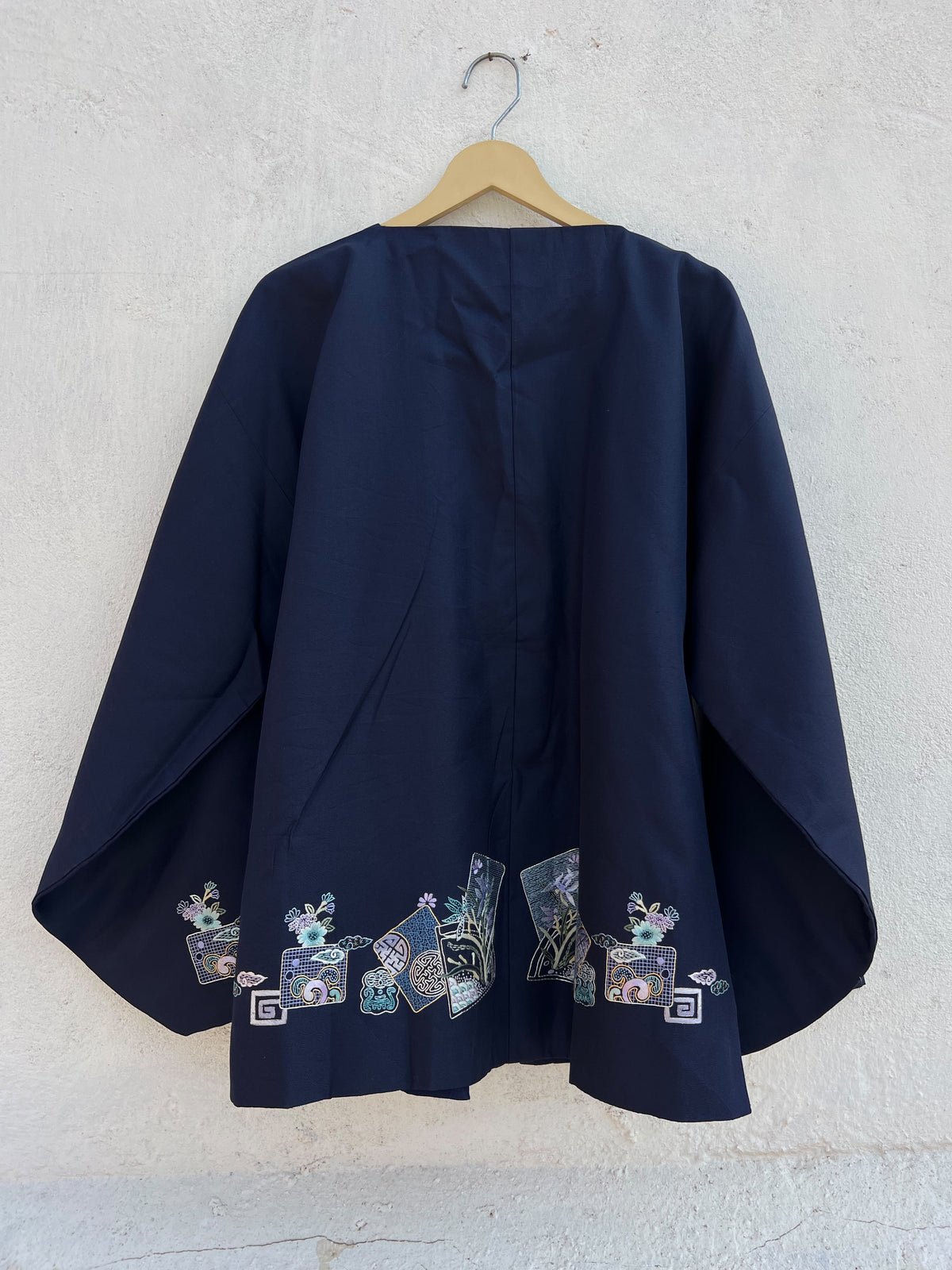 Blue Vintage Jacket: 46”