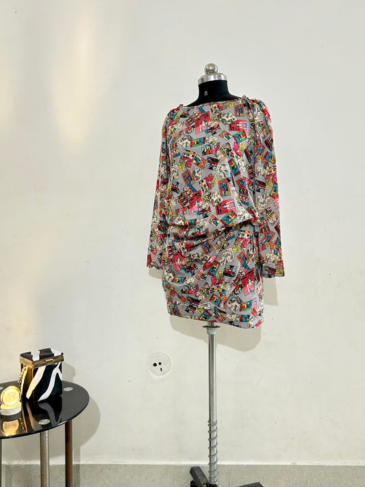 Comic Print Dress