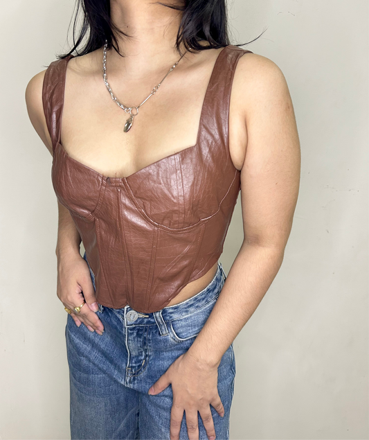 Brown Corset Top