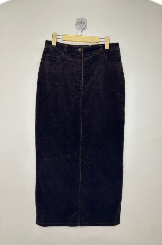 Corduroy Brown Skirt