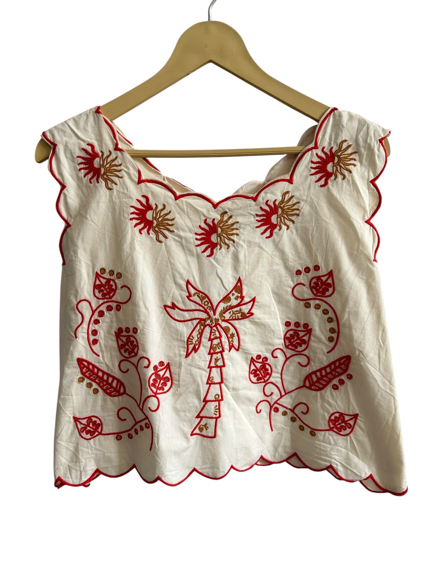 Embroidered Cotton Top