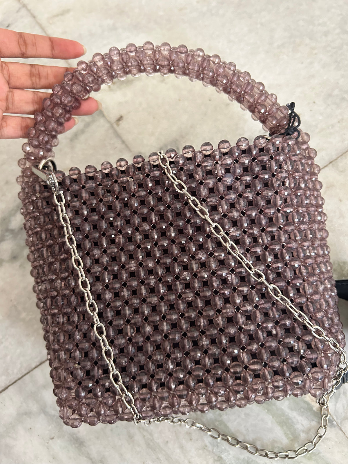 Skull Beaded Bag