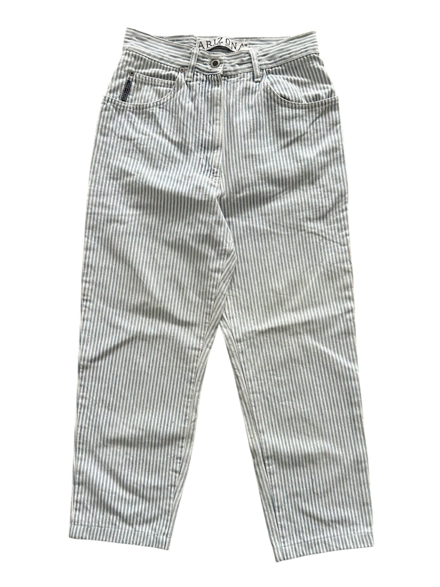 Striped Blue Jeans: 26”
