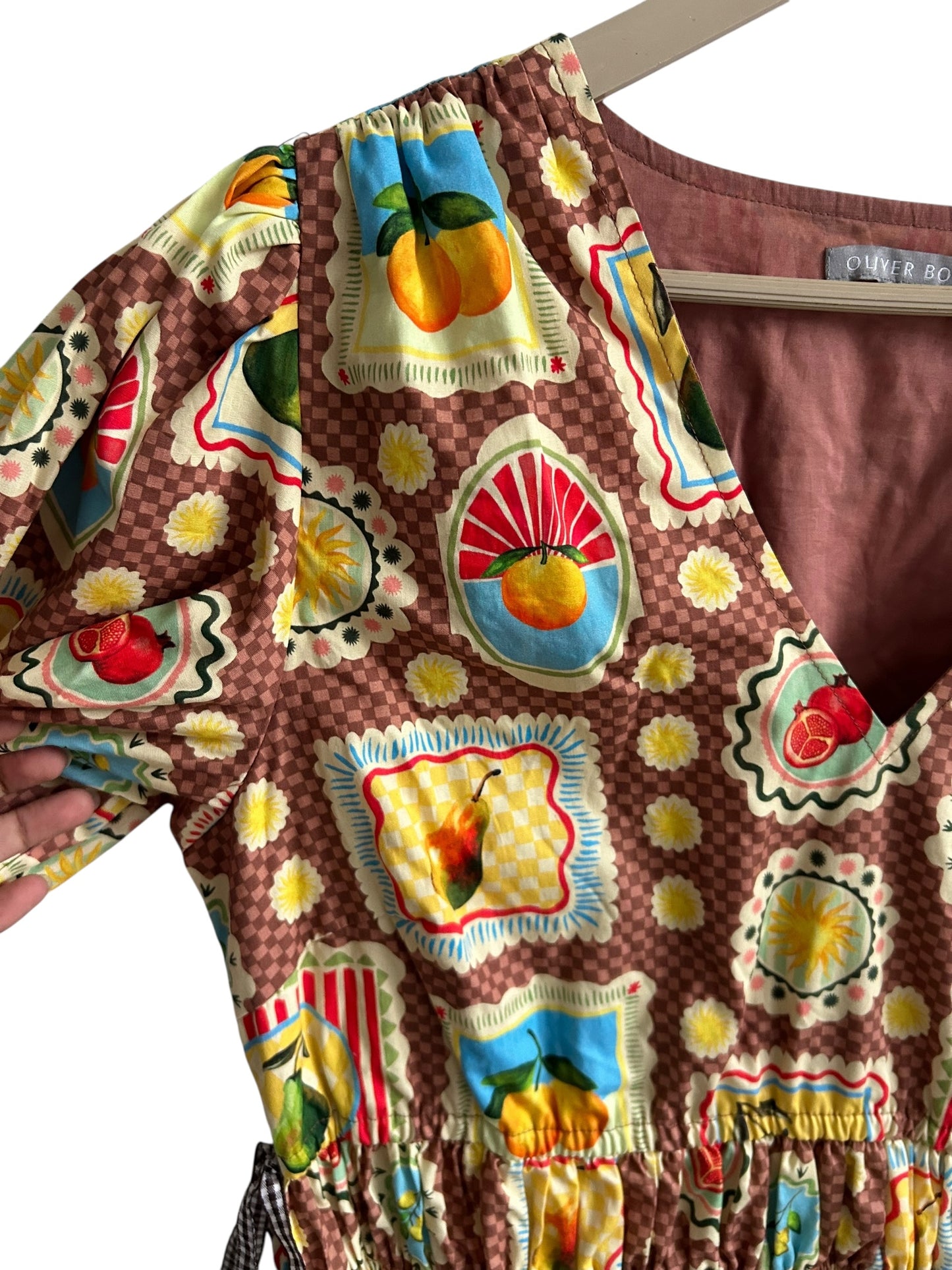 Postcard Print Dress